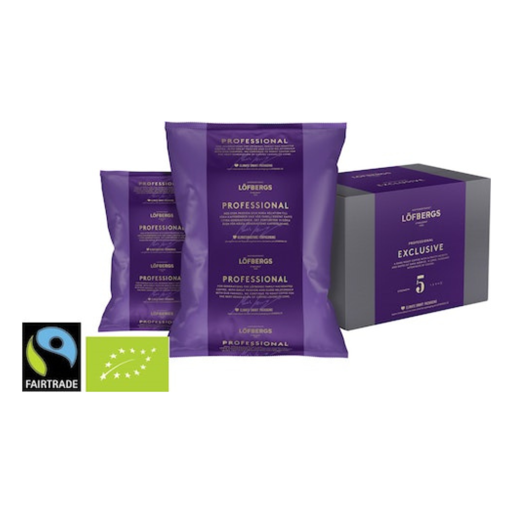 Löfbergs Professional Exclusive Papukahvi (6x1000g) RK luomu 6kg/LTK | KAHVIT